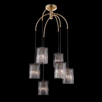 Подвесной светильник 6*E14 40Вт Латунь IP20 Starfall MOD042PL-06BS Maytoni