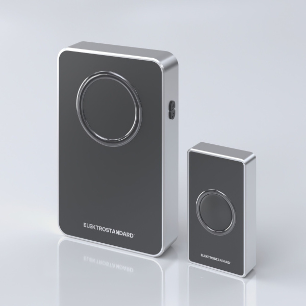 Звонок беспроводной 38M серебряный, черный IP20 (a055696) Elektrostandard
