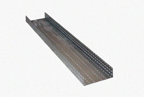 Лоток перфорированный ЛМ 100х50х3000 УТ1,5, нержавеющая сталь (марка 12Х18Н10Т), S1,2