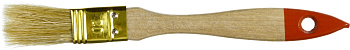 Кисть плоская "УНИВЕРСАЛ-ОПТИМА", светлая щетина, деревянная ручка, 20мм ЗУБР