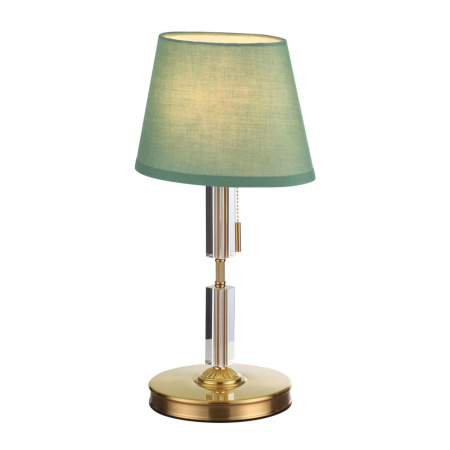 Настольная лампа E27 1*60W LONDON бронзовый/зеленый/абажур ткань ODEON LIGHT