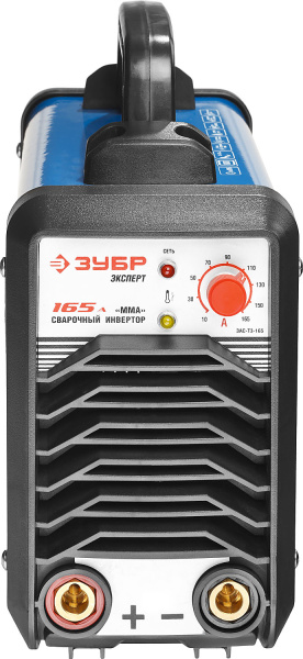 Инвертор сварочный, Профессионал ЗАС-Т3-165, 165А, MMA,IGBT,Форсаж дуги,Горячий старт,Антиприлипание эл-да,ПВ-60%,220В (мин 160В) ЗУБР
