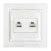 Минск Розетка RJ-45+Phone СП белая EKF