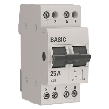 Трехпозиционный переключатель 2П 25А Basic EKF