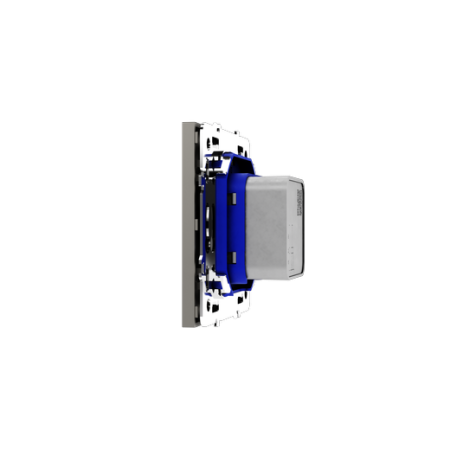 Розетка телевизионная встраиваемая Voltum S70 оконечная TV+SAT, (кашемир)