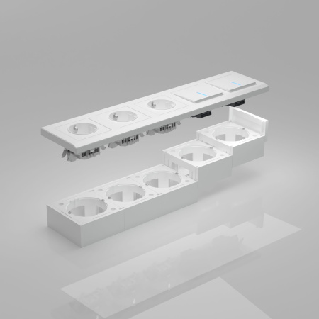 Коробка для накладного монтажа (белый) Werkel