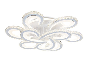 Светильник светодиодный потолочный с пультом FA1704/6+3 WH/CH белый/хром 255W 3000K-6400K 610*610*130 (ПДУ РАДИО 2.4G) Ambrella Light