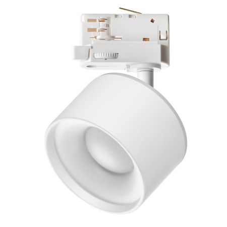 Трехф.трек.св-к с перекл.цв.темп.IP20 LED 3000К/4000К/6000К 12W вниз+3W вверх бел GIRO NOVOTECH