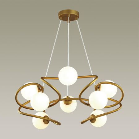 Люстра G9 8*40W SLOTA золотой/белый ODEON LIGHT