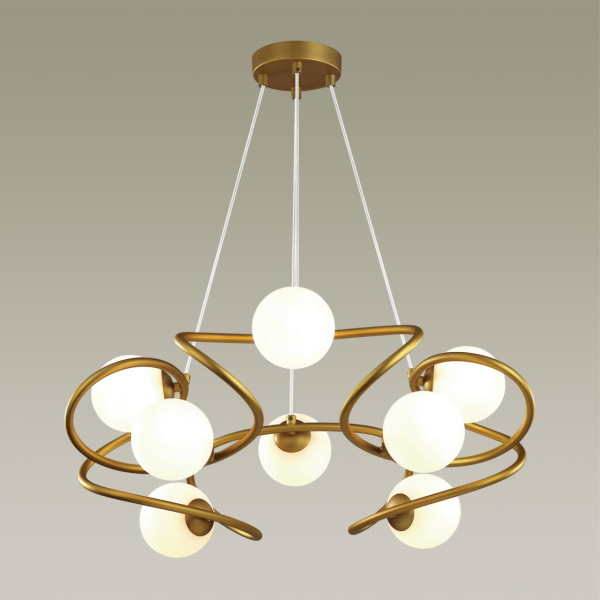 Люстра G9 8*40W SLOTA золотой/белый ODEON LIGHT