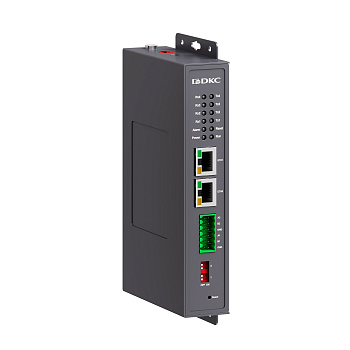 Промышленный преобразователь протоколов и интерфейсов, 2×10/100Base-T(X)портов RJ45, 4×RS-485, 12-48В DC DKC