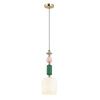 Подвес E14 1*40W CANDY золото/разноцветн./керамика/стекло ODEON LIGHT
