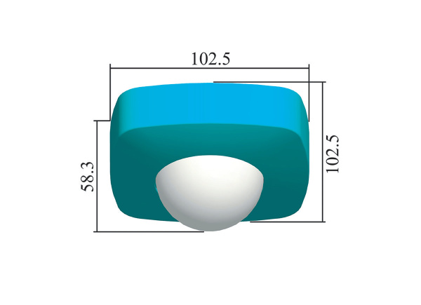 Donel Датчик присутствия потолочн., накладной, 3-х пров., обзор 360º, макс.2000Вт., бел., IP65, серия DS