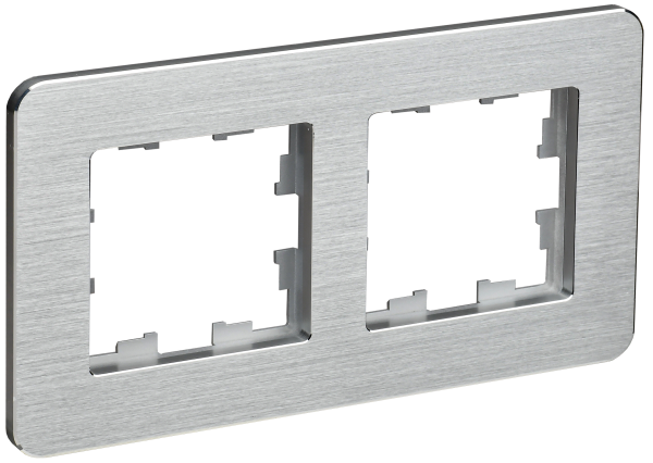 BRITE Рамка 2-мест. РУ-2-1-Бр металл алюм. RE AL IEK BRITE Рамка 2-мест. РУ-2-1-Бр металл алюм. RE AL IEK