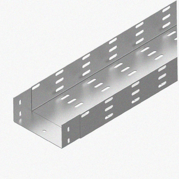Лоток монтажный цельный перфорированный ЛМЦ200х50х3000 УХЛ1, горячее цинкование, S1,5