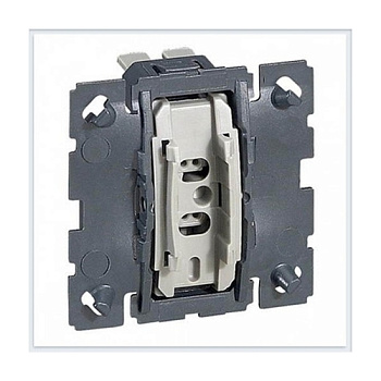 Celiane Механизм переключателя СУ 1 кл. с возможностью подсветки 10А серый IP20 Legrand