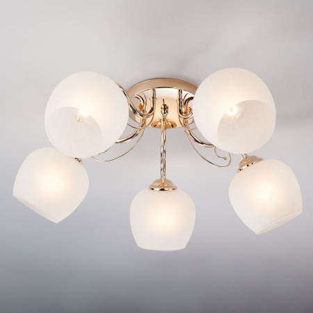 Потолочный светильник 5*E27 60Вт золотой IP20 (30138/5 золото) Eurosvet