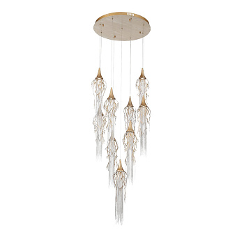 Светильник подвесной Золотой с патиной/Золотой с патиной, Никель LED 9*5Вт 3000К SL1116.203.09 ST LUCE