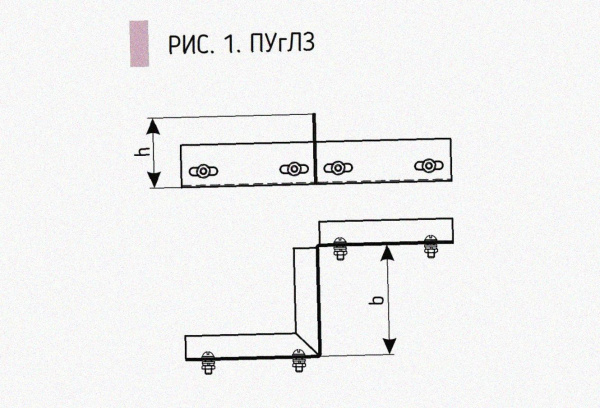 Соединитель-переходник замковый ПУгЛЗ 50х100 УТ1,5, оцинкованный лист, S1,2