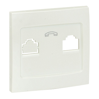 Валенсия Лицевая панель розетки Phone 1-местная жемчуг EKF