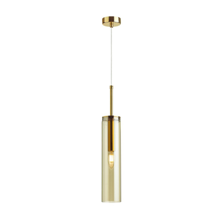 Подвес E14 1*40W KLUM золотой/янтарный ODEON LIGHT