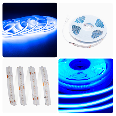 188ОО Общее освещение светодиодной лентой 3м, 24В, 11Вт/м, COB, 352д/м, IP20, син APEYRON