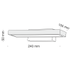 Бра 6Вт 3000K Белый IP20 Everett C815WL-L6W Technical
