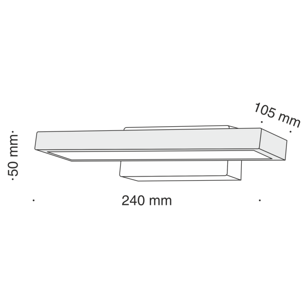 Бра 6Вт 3000K Белый IP20 Everett C815WL-L6W Technical