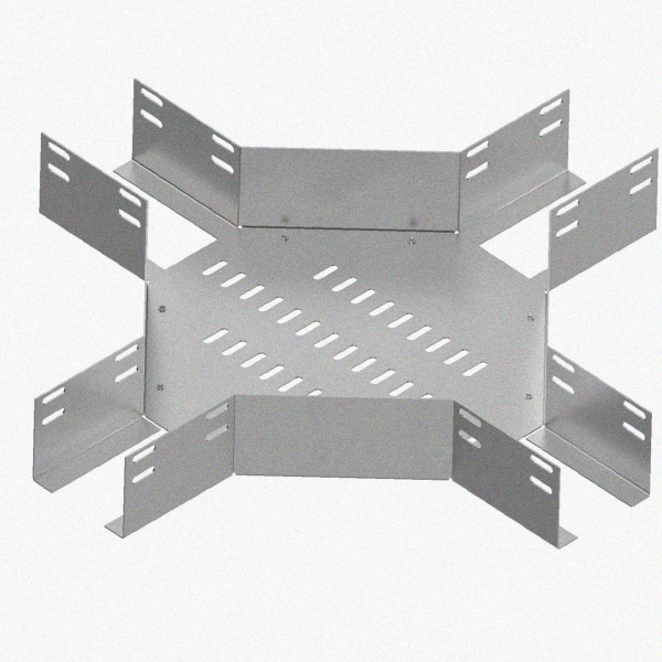 Лоток крестообразный глухой КМГ 400х80 У3, окрашенный, S1,5