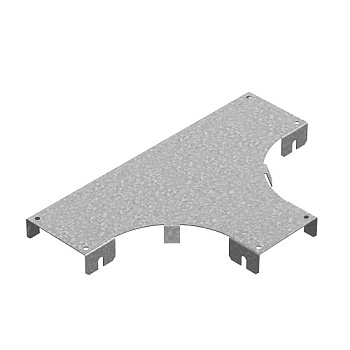 Крышка к Т-отводу горизонтальному к лотку ПЛК 300, толщ. 1,2 мм, гор. цинк Ostec