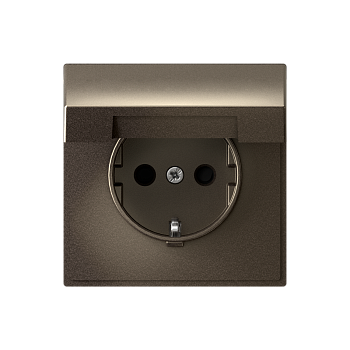 ARTGALLERY РОЗЕТКА с заземл. со шторк. с крышкой, 16А, IP20, механизм, МОККО Systeme Electric