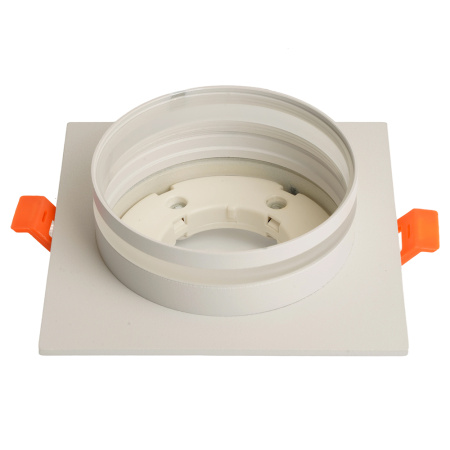 Светильник потолочный встраиваемый, 15W 230V GX53, белый, квадрат, без лампы, DL503 LUNA Feron