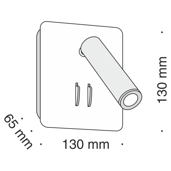 Бра 9Вт 3000K Черный IP20 Ios 176 C175-WL-01-6W-B Technical