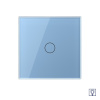 Одноклавишный сенсорный Адаптивный диммер 1 пост, цвет синий Livolo