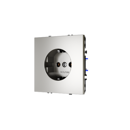 Розетка встраиваемая Voltum S70 с заземлением 16А, (шелк)