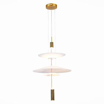 Люстра подвесная Золотистый/Белый LED 1*15Вт 3000К SL6101.213.01 ST LUCE