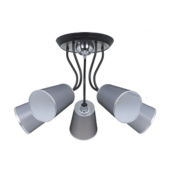 Потолочный светильник 5*E14 40Вт Черный IP20 Odri FR5030CL-05B Freya