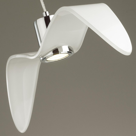 Подвес GU10 1*5W BIRDS белый/хром/стекло ODEON LIGHT