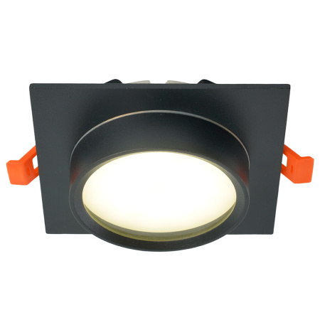 Светильник потолочный встраиваемый, 15W 230V GX53, IP44, черный, квадрат, без лампы, DL505 Feron