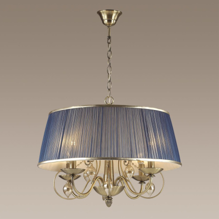 Люстра IP20 E14 4*40W 220V NIAGARA бронза/ткань/стекло ODEON LIGHT