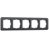 Stream Рамка на 5 постов (графит) Werkel