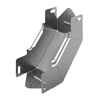 Угловой соединитель внутренний к лотку УЛ 600х50, толщ. 1,2 мм, Сендзимир цинк Ostec