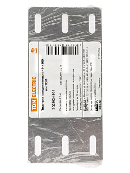 Пластина соединительная H=100 мм TDM