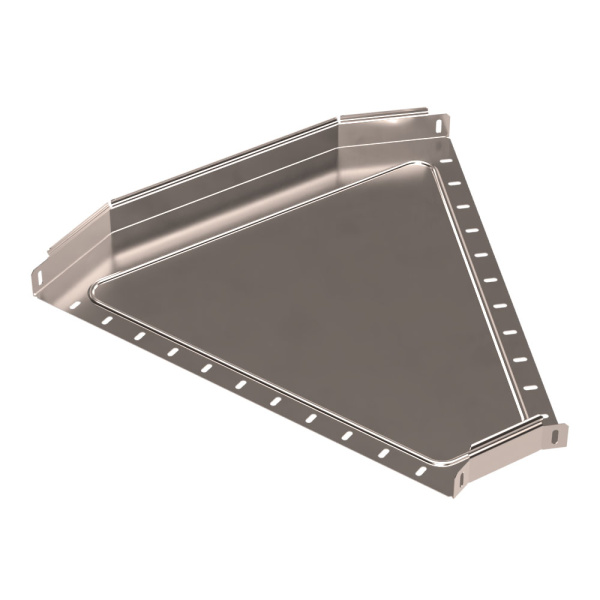 Угол горизонтальный 45 градусов Стандарт INOX (AISI 409) 600х50 Промрукав