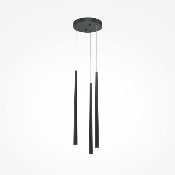 Подвесной светильник 3*LED 18Вт Черный IP20 Cascade MOD132PL-L28BK1 Maytoni