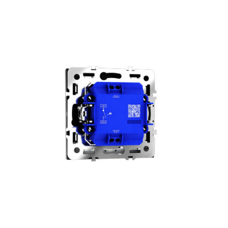 Выключатель встраиваемый Voltum S70 одноклавишный с подсветкой 10А, (черный матовый)