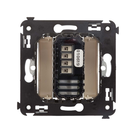 Диммер кнопочный в стену, "Avanti", "Ванильная дымка" DKC