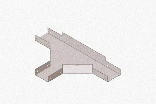 Лоток тройниковый замковый глухой ОТЗГ 50х50 УХЛ1, горячее цинкование, S1,2