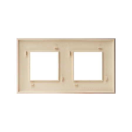 Рамка "Avanti", "Кремовый жемчуг", 2 поста (4 мод.) DKC