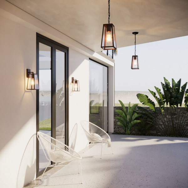 Уличный настенный светильник 1*E27 черный IP33 Germes D (a039868) Elektrostandard